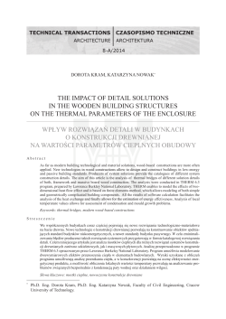 the impact of detail solutions in the wooden building structures on