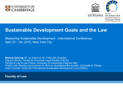 Sustainable Development Goals and the Law