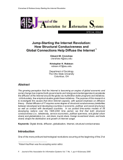 Jump-Starting the Internet Revolution: How Structural