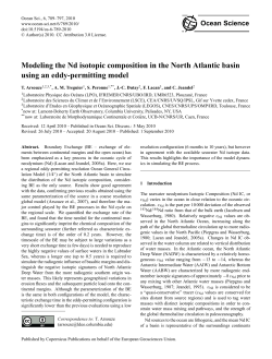 Modeling the Nd isotopic composition in the North