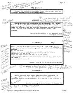 DBQ Question DOCUMENT DOCUMENT B - World His