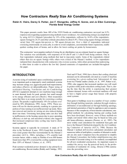 How Contractors Really Size Air Conditioning Systems