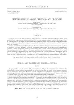 ARTIFICIAL PENINSULAS AND PSEUDO
