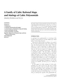 A Family of Cubic Rational Maps and Matings of Cubic Polynomials