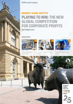 playing to win: the new global competition for corporate profits