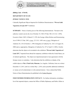 DEPARTMENT OF STATE [PUBLIC NOTICE: 9319]