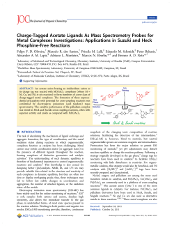 Charge-Tagged Acetate Ligands As Mass Spectrometry Probes for