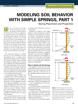 Modeling Soil Behavior With SiMple SpringS, part 1