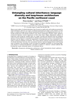 Untangling cultural inheritance: language diversity and long