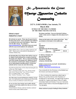 St. Anastasia the Great Martyr Byzantine Catholic Community