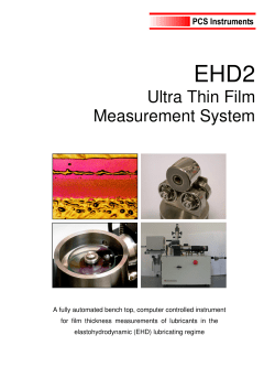 EHD Brochure - PCS Instruments