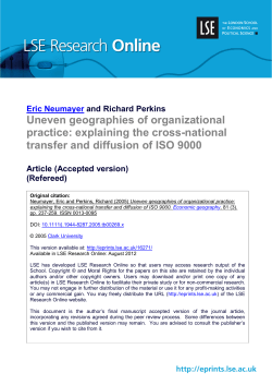 Uneven geographies of organizational practice: explaining the cross
