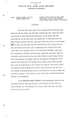 Carthage Point 1950-02-03 - Mississippi Oil and Gas Board