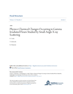 Physico-Chemical Changes Occurring in Gamma Irradiated Flours