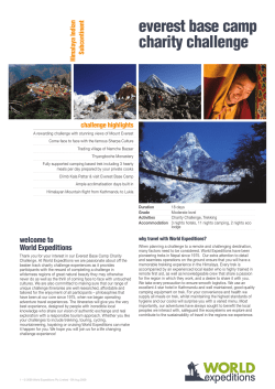 everest base camp charity challenge