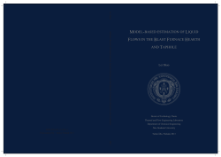 model-based estimation of liquid flows in the blast furnace hearth