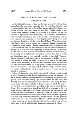 EFFECT OF WIND ON FLIGHT SPEEDS