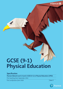 GCSE Physical Education 2016 Specification | PDF 2.4 MB