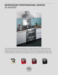 Specification Sheet - Canadian Appliance Source