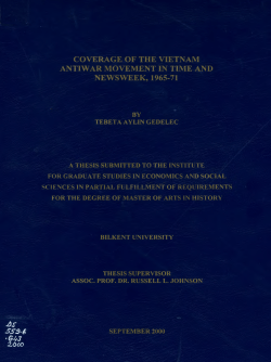 COVERAGE OF THE VIETNAM ANTIWAR MOVEMENT IN TIME