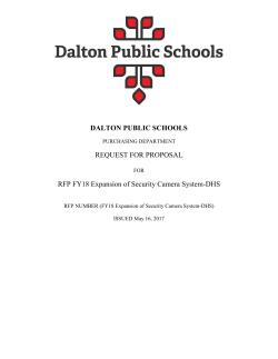 Request for Proposal - Dalton Public Schools