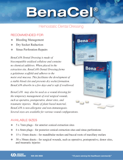 BenaCel&reg; Product Flyer - Unicare Biomedical, Inc.