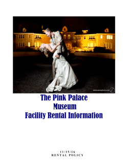 The Pink Palace Museum Facility Rental Information