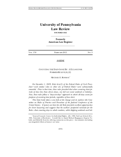 Counting the Days Gone By: A Eulogy for Former Rule 6(A)(2)