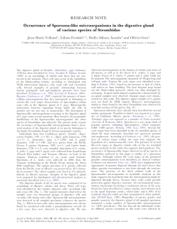 Occurrence of Sporozoa-like microorganisms in the digestive gland