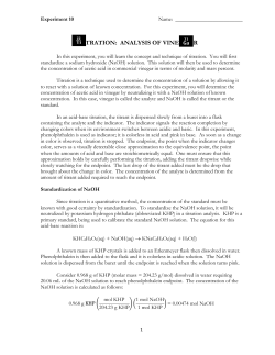 Analysis of Vinegar - ChristopherKing.name