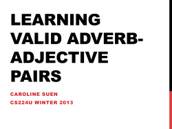 LEARNING VALID ADVERB
