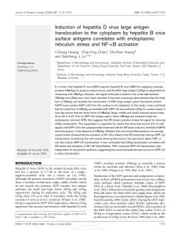 Induction of hepatitis D virus large antigen translocation to the