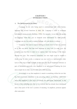 CHAPTER I INTRODUCTION