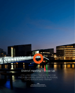 District Heating &ndash; Close Up
