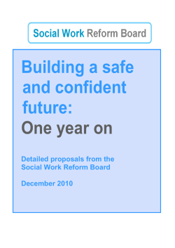 Building a safe and confident future