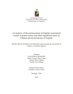 An analysis of the pronunciation of English consonantal sounds in