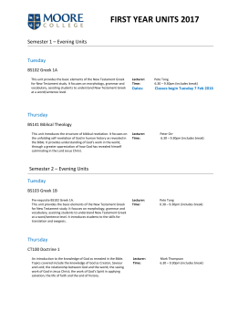 here - Moore Theological College