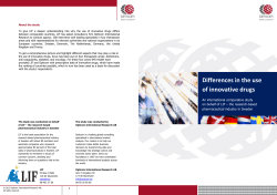 Differences in the use of innovative drugs