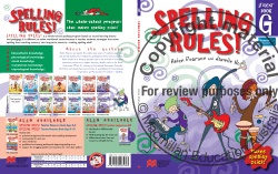 M acmillan Education Australia For review purposes only