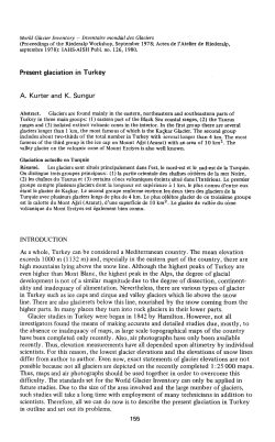 Present glaciation in Turkey