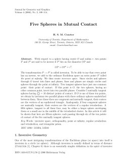 Five Spheres in Mutual Contact - Heldermann