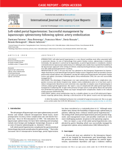 - International Journal of Surgery Case Reports