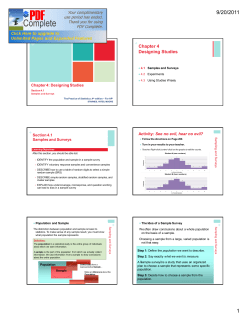 Chapter 4 Designing Studies + +