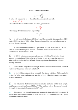 Ch.11 (32): Self-inductance L is the self