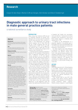 Diagnostic approach to urinary tract infections in male general