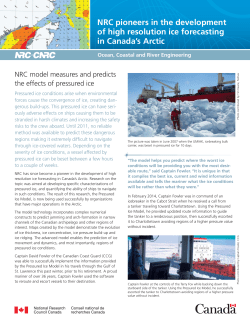 NRC pioneers in the development of high resolution ice