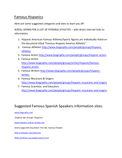Famous Hispanics Suggested Famous Spanish Speakers