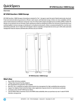 HP 3PAR StoreServ 10000 Storage