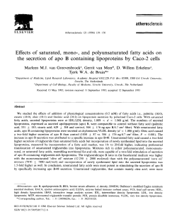 Effects of saturated, mono-, and polyunsaturated fatty acids on the