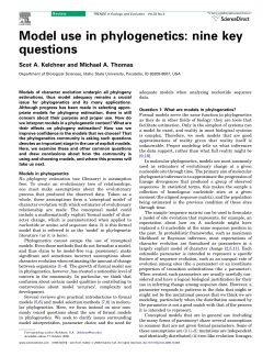 Model use in phylogenetics: nine key questions